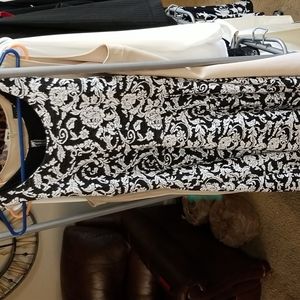 Black & White Couture Midi Dress